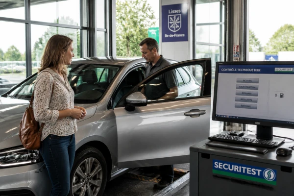 Contrôle technique voiture essence Lisses